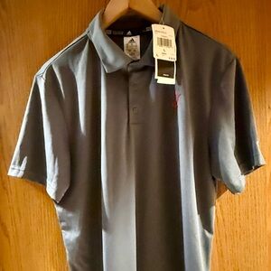 Adidas Men's Dark Gray Polo Shirt